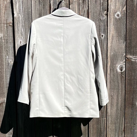 H&M taupe tan oversized blazer size small - Picture 13 of 16